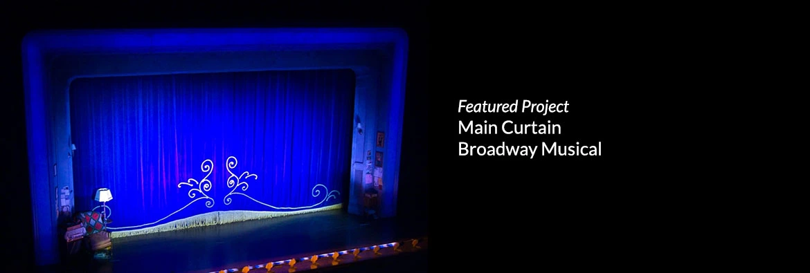 The Drowsy Chaperone Electric Blue Main Curtain